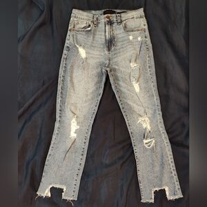 Kendall + Kylie distressed short jeans